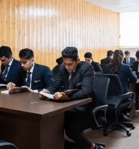 Hotel Management Students study