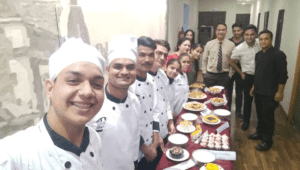 Servo Hospitality Students with their culinary creations.