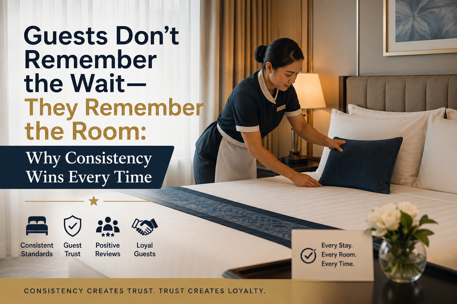 Guests Don't Remember the Wait—They Remember the Room: Why Consistency Wins Every Time