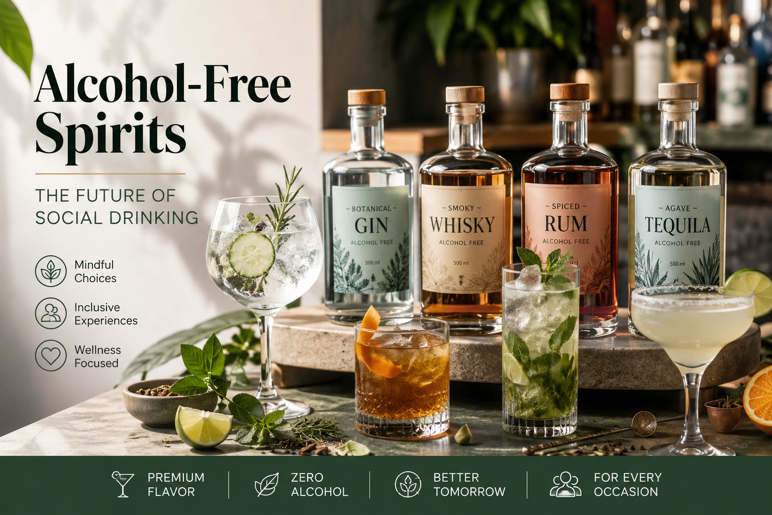 Alcohol-Free Spirits: The Future of Social Drinking